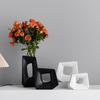 Креативная матовая керамическая ваза Модный стиль Нордический стиль Декор для дома Легкая роскошь Настольное украшение