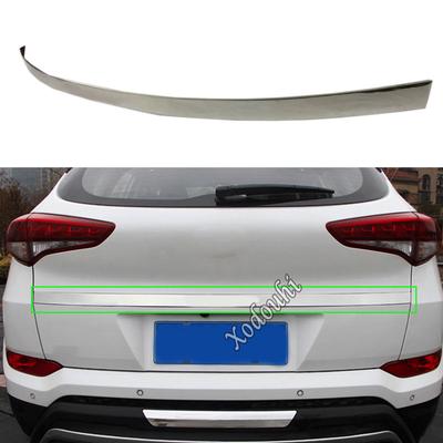 Для Hyundai Tucson 2015 2016 2017 2018 Автомобильный стайлинг Автомобильный кузов Задняя задняя под бампер Накладка Обтяжка Рамка номерного знака Панель Багажник