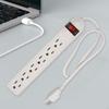 6 Outlet Power Strip Accessories US Plug with Cord Overload Protection for Home Dorm