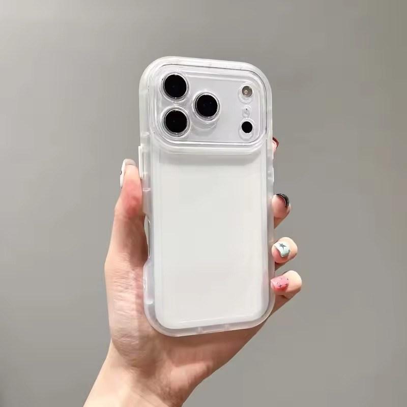 Прозрачный силиконовый TPU чехол для телефона IPhone 17 Air 16 15 14 13 12 Pro Max Мягкий бампер с подушкой безопасности