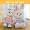 Милая мультяшная плюшевая игрушка-кролик с набивкой из ПП хлопка для декора игровой комнаты для девочек