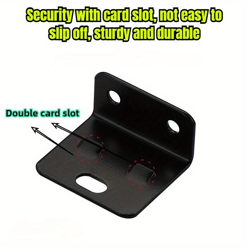 Набор из 10 шт. Металлические крепежные пряжки Вставки «Два в одном» | Мебельные ламинированные L-образные 90-градусные соединители, Утолщенный кронштейн Мебельная фурнитура для домашнего декора