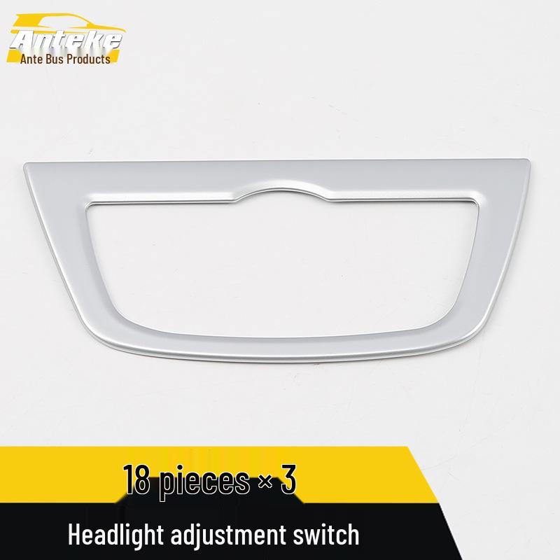 18 X3 Headlight Adjustment Switch Decorative Frame - Car Accessory