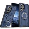 Magnetic Ring Rotating Bracket Phone Case for Samsung Galaxy S25 S24 S22 Ultra S23 Plus Holder Shockproof Protective Cover
