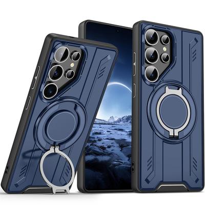 Магнитный вращающийся держатель для телефона Samsung Galaxy S25 S24 S22 Ultra S23 Plus, противоударный защитный чехол