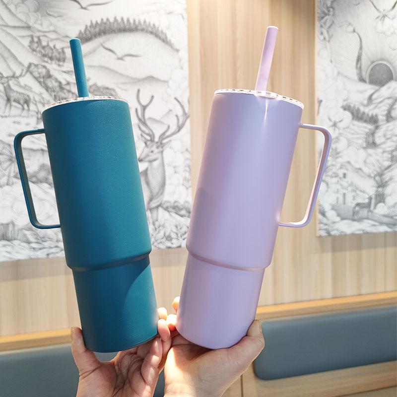Outdoor 32oz Stainless Steel Insulated Mug With Handle For Camping And Travel