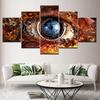 Canvas Painting Abstract Eye Lens Futuristic Sci Fi 5 Pieces Wall Art Painting Modular Wallpapers Poster Print  Home Decor