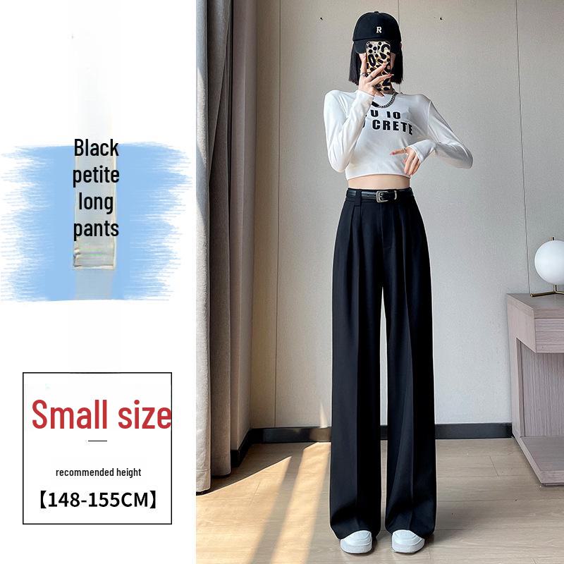 2024 Women's High Waist Wide Leg Suit Pants - Korean Fashion, Spring/Autumn, Loose & Casual Fit
