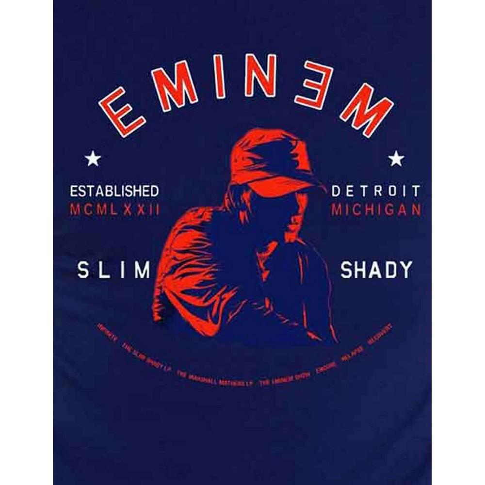 Футболка унисекс с портретом Детройта для взрослых Eminem