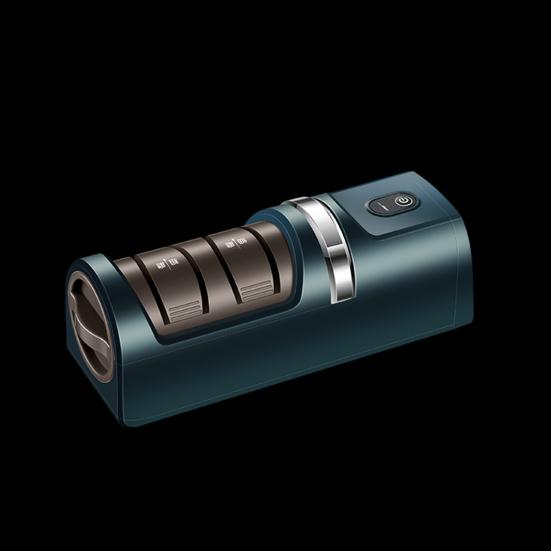 Электрическая точилка для ножей Быстрая заточка Полировка Двусторонняя точилка для ножей Противоскользящая основа Регулировка трех скоростей Бытовая