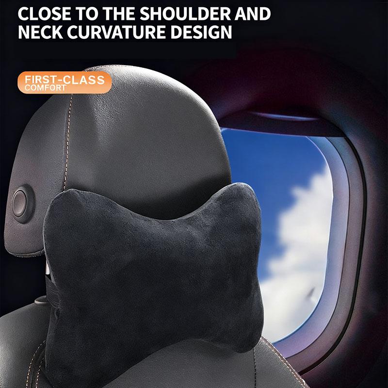 CQU1 Fashion black car headrest,plush neck protection,driver's neck pillow,car accessories,for Mercedes-Benz W220 W205 W204 W201 W202
