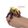 3D-печатная многоцветная игрушка-хамелеон, имитация подвижных глаз, креативная градиентная фигурка Паскаля Рапунцель, ящерица, игрушка, украшение для дома