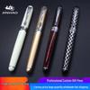 Jinhao 750 Клетчатое лаковое перьевая ручка, Подарочная ручка для каллиграфии и подписи