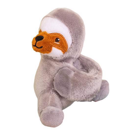 Stuffed Animals Slap Bracelets for Kids Plush Cartoon Giraffe Turtle Koala Elephant Doll Bracelet Wristband Slap Circle Toy for Girls Boys