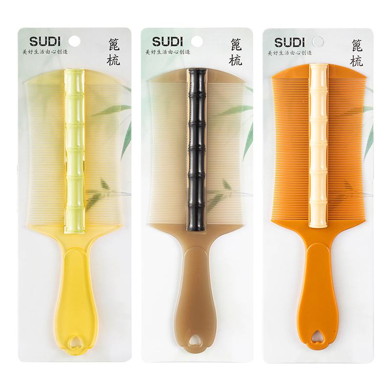 Пластиковый гребень от вшей, двухсторонний, с супергустыми зубцами, удаляет перхоть, очищает кожу головы, массажирует кожу головы, удаляет блох, инструменты для волос