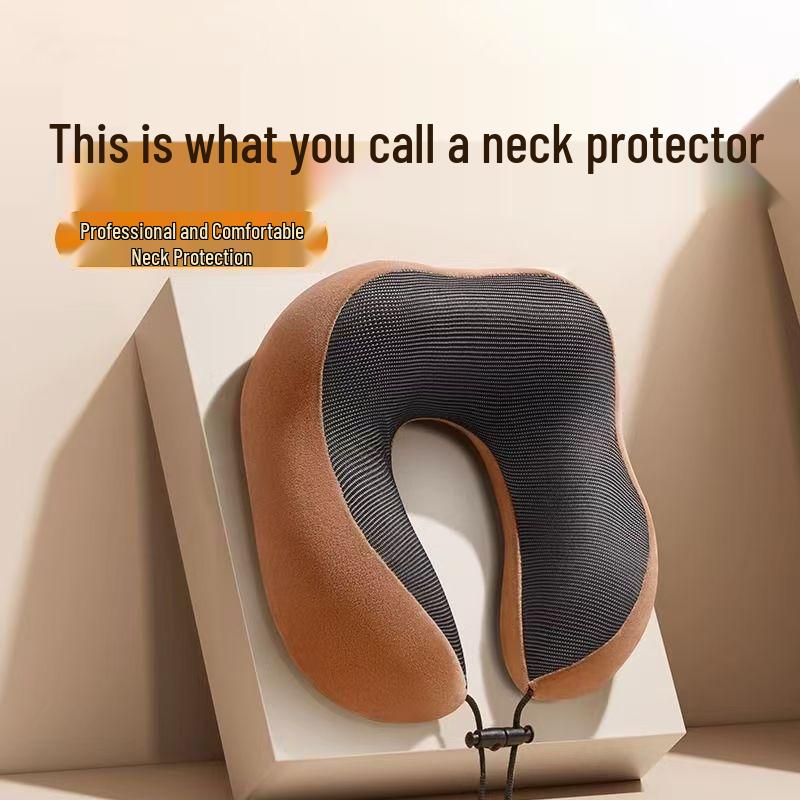 U-Shaped Memory Foam Neck Support Pillow for Travel
