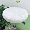 1 Bar Stool Cover Round Stool Cover with Elastic Bands Bar Stool Seat Cover Slipcover Washable Stool Cushion Cover Feature Stretch Fabric Dia D30-34cm