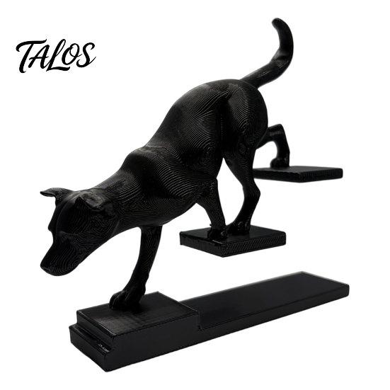 Talos 3D-печатная фигурка кошки и собаки, скульптура животного на ступеньках, форма кошки/собаки, шагающая, художественное настольное украшение, подарок