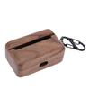 Earbud Case Cover Fit for     II Wireless   Earbud Drop Proof   Polished Wood Protective Cover