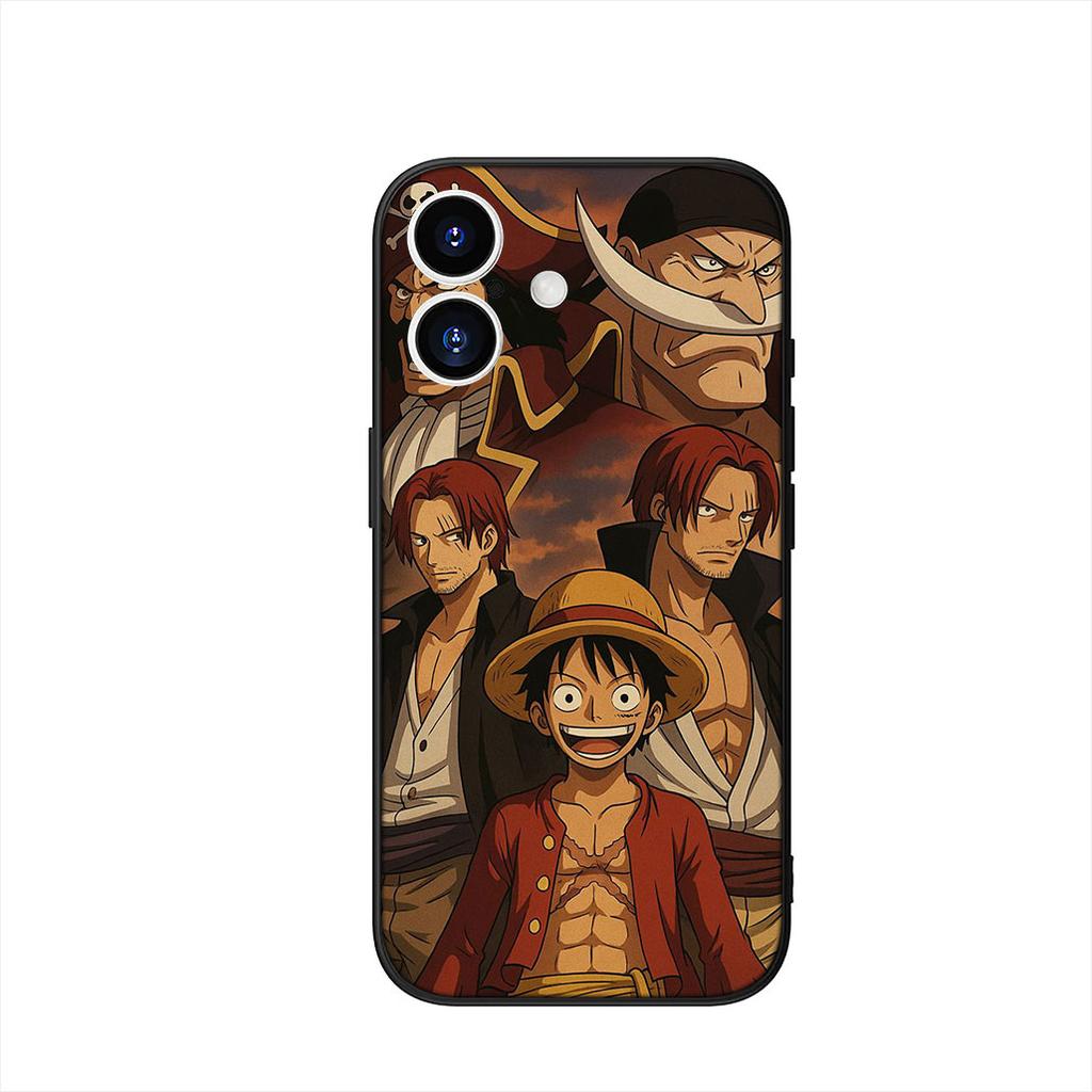 ONE Shanks PIECES Luffy Zoro Cover Phone Case for Apple iPhone 17 16 15 11 Pro XS Max XR 6 7 8 Plus + SE 2020 5 16E