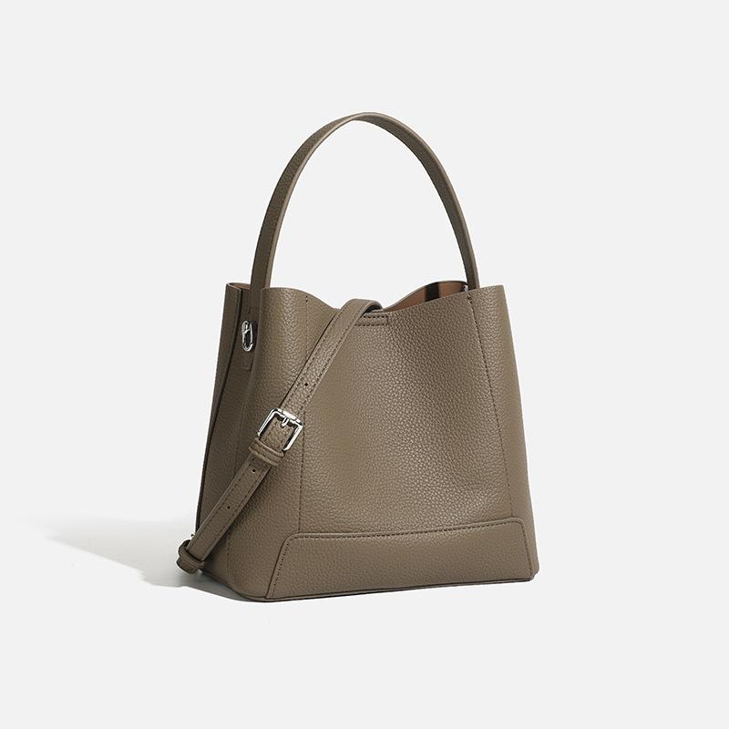 2025 Spring New Niche Handbag Fashionable Large Capacity Mother-and-Child Bag High-End Single-Shoulder Crossbody Bucket Bag