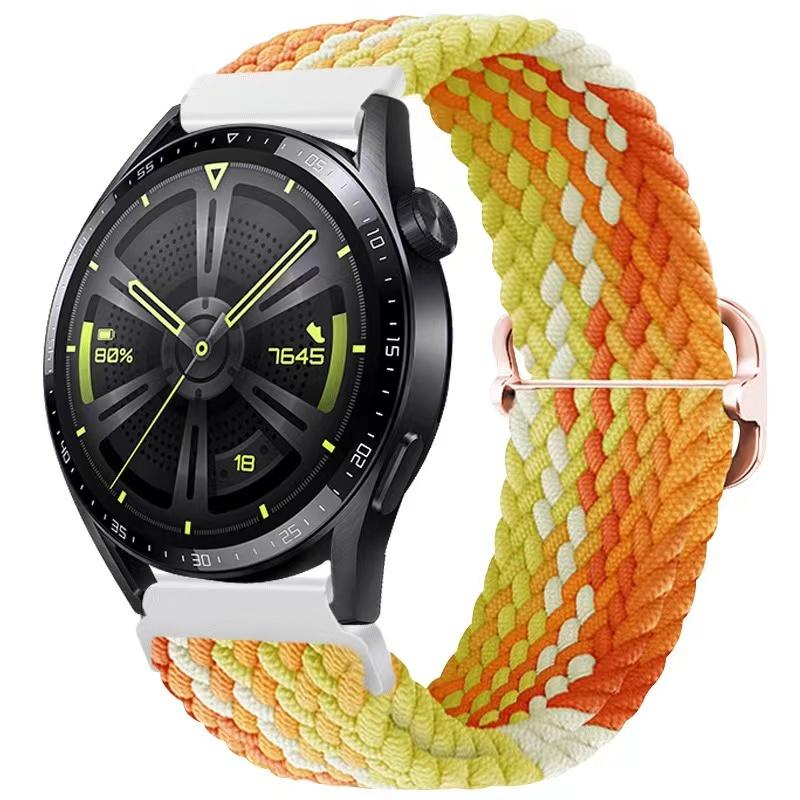 22-мм нейлоновый ремешок-петля для Samsung Watch 46 мм/Gear S3/3/4/5/6/7/Huawei Watch GT/2/3/GT5 Pro 46 мм Плетеный браслет для Amazfit GTR