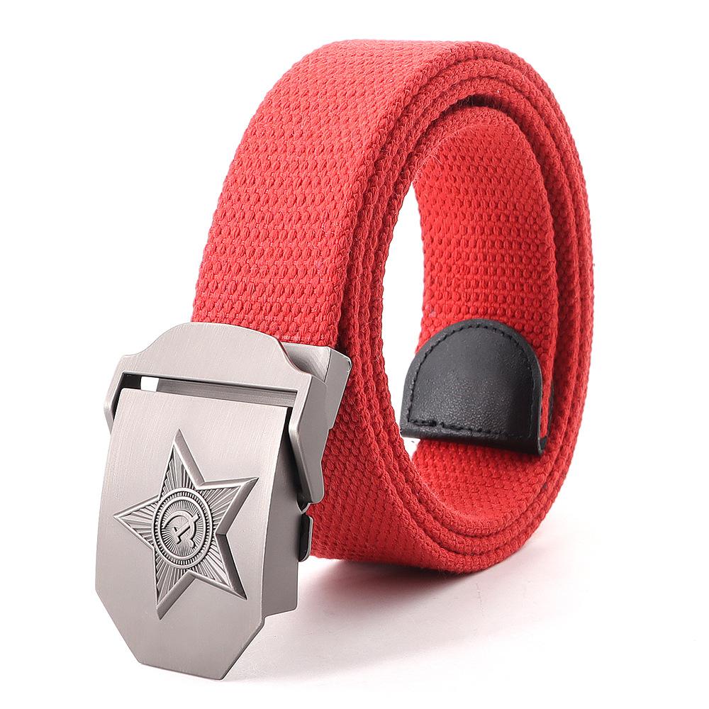 Новый мужской и женский ремень 3D советский государственный герб брезентовый ремень советский пояс памяти