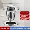 Copper Core Floor Drain Filter Mesh Hair Trap Sealing Cover Washbasin Bounce Core Multifunctional Anti-clog Sink Strainer Plugs