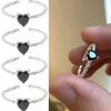 2023 Новое Корейское Простое Черное Кольцо с Цирконом Любовь Жареное Тесто Твист Кольцо Женский Дизайн Меньшинств Роскошная Мода Личность Крутая Девушка Кольцо Открытие Подарок