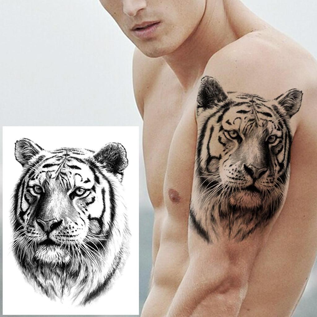 Временная татуировка в виде совы, леса, для мужчин, женщин, детей, мальчиков, льва, поддельные татуировки монстра, наклейка, компас, черная переноса воды, татуировки, рука