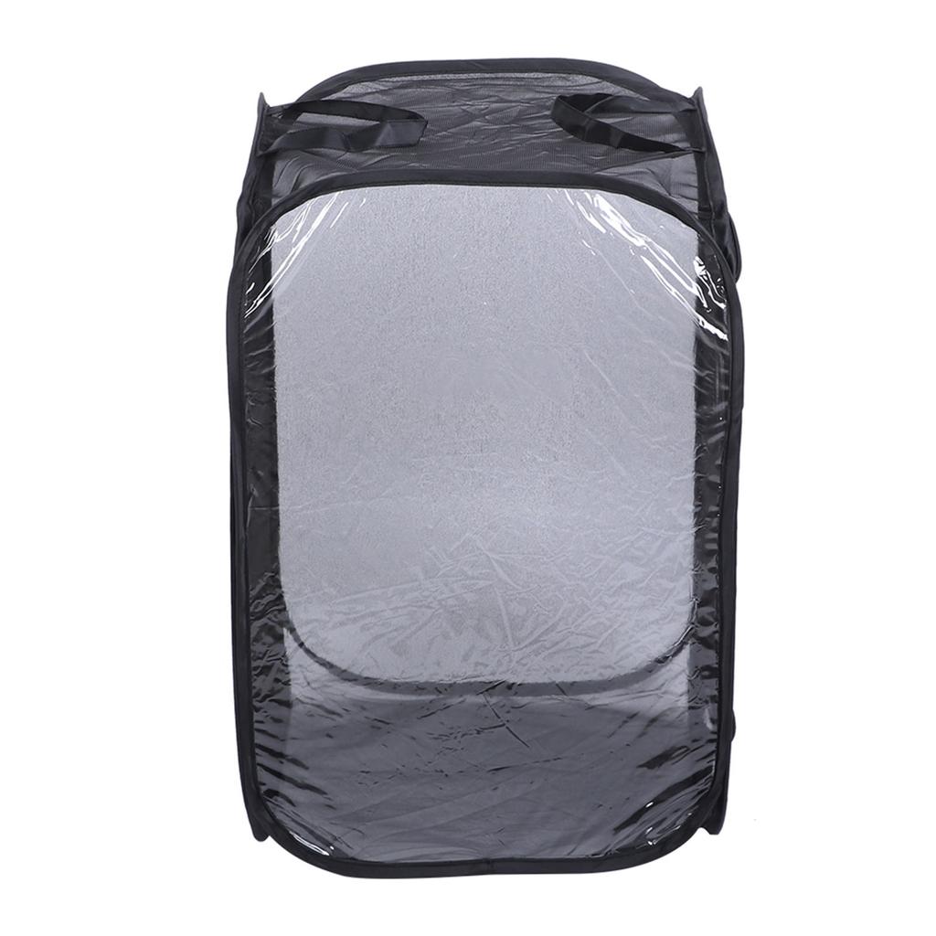 Черная складная вентилируемая светопропускающая сетчатая клетка для насекомых