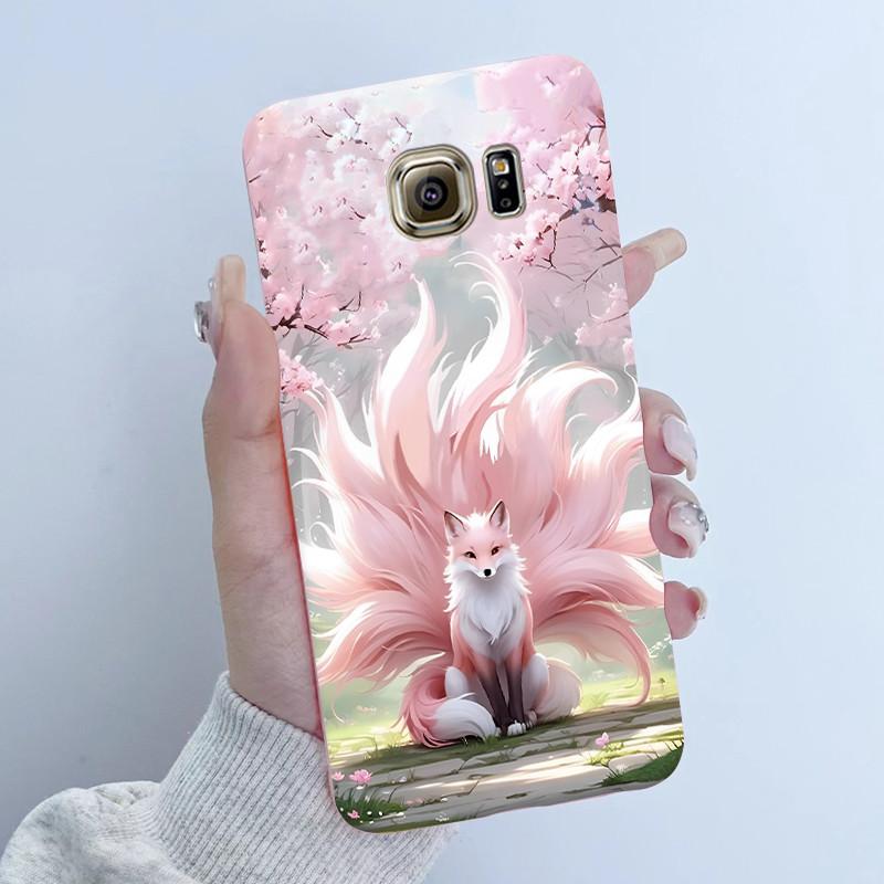 For Samsung Galaxy S6 G920F S6 edge G925F Phone Case Popular Butterfly Flower Girl Design Soft Silicone TPU Back Housing Covers