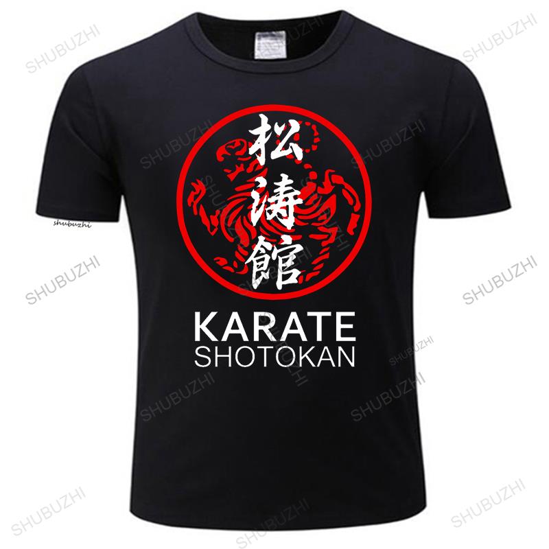 Mens Summer Brand Shotokan Karate Martial Ar ShortSleeve Tshirt New Cotton Karate Exercise Uniforms Tops vintage T Shirt