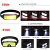 3PCS Powerful COB LED Headlamp Type-c Rechargeable Head Flashlight Built-in Battery Outdoor Fishing Camping Lantern Waterproof Torch
