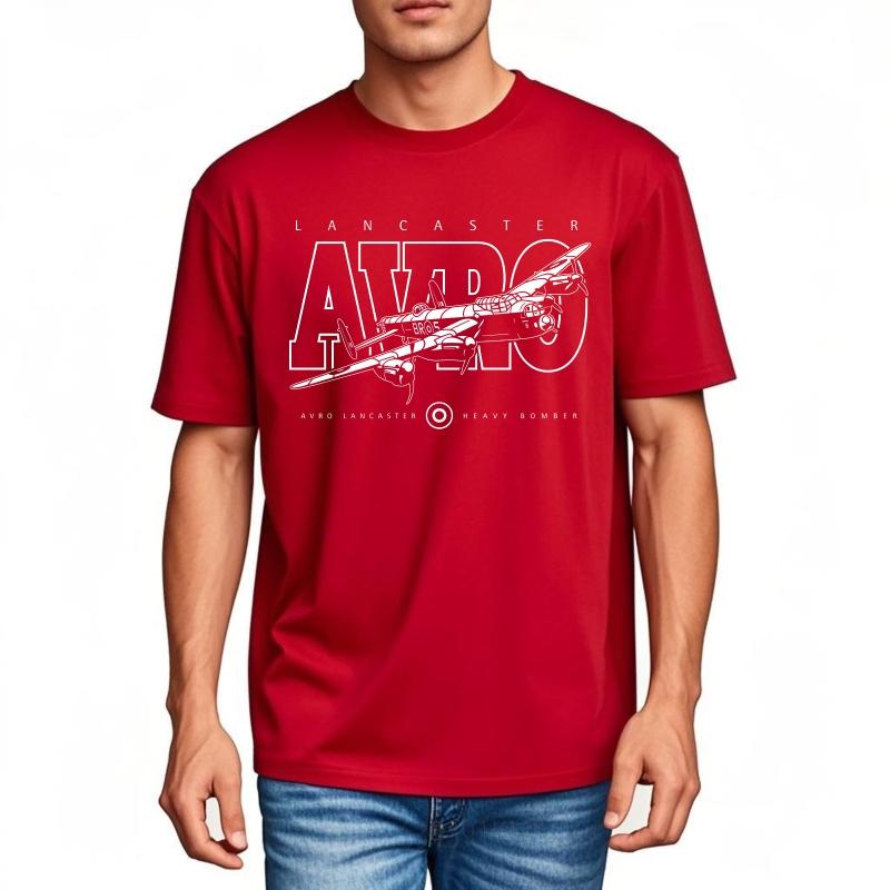 Casual Avro Lancaster Heavy Bomber Aircraft Design Everyday Unisex Tee Shirt 2026 Summer Unisexs Clothing Womens Clothing T Shirt