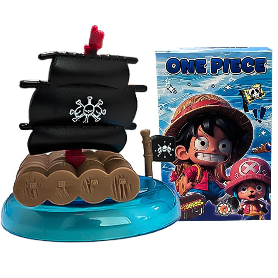 Аниме One Piece-серия Пиратский корабль Слепая коробка Мешок-сюрприз Игрушки Кукла Милая Аниме Фигурка Настольные украшения Коллекция
