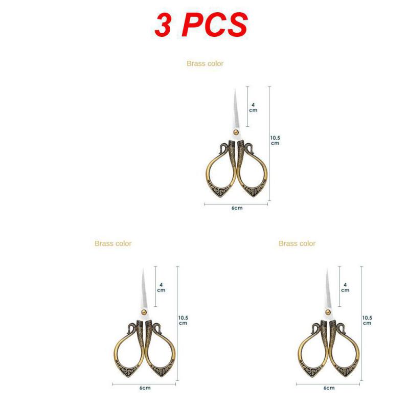 Stainless Steel Vintage Scissors Sewing Fabric Cutter Embroidery Scissors Tailor Scissor Scissor Household Sewing Accessories