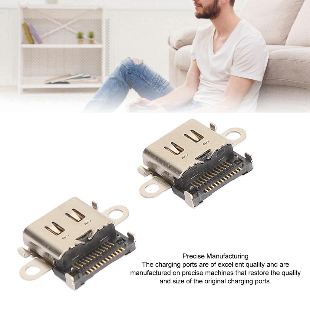 2 Сменных порта для зарядки для док-станции консоли USB C Зарядный порт с винтами и ремонт для Lite HDH 001 Type-C Lite, Инструменты,