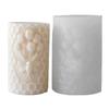 Embossed Honeycomb Candle Molds Cylinder Candle Silicone Molds for Epoxy Resin Making Candle Soap Gypsum Silicone Molds