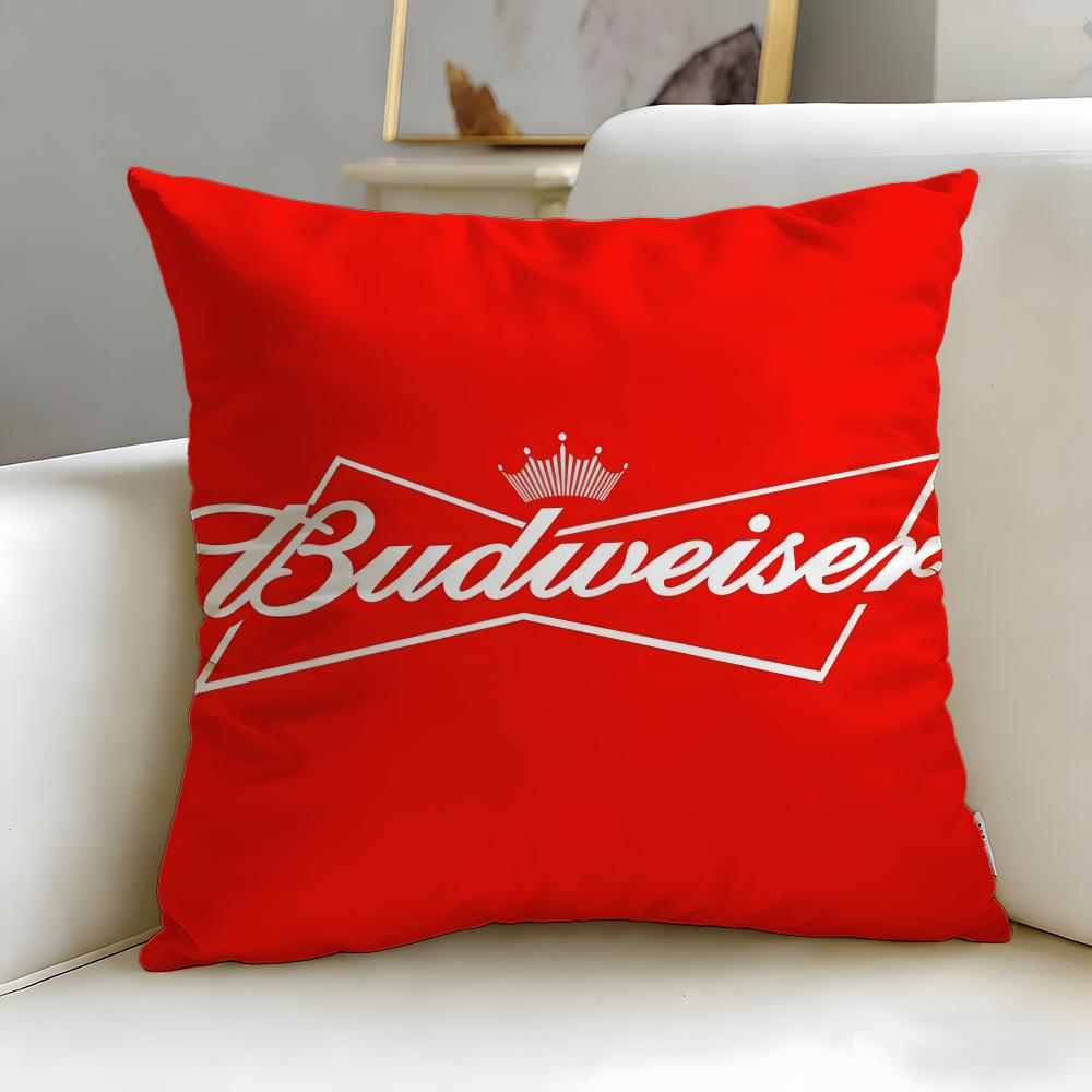 Классический бренд напитков Budweiser Наволочка Мягкая и Легко стирающаяся – Универсальная для Дивана, Кровати, Путешествий и Офиса