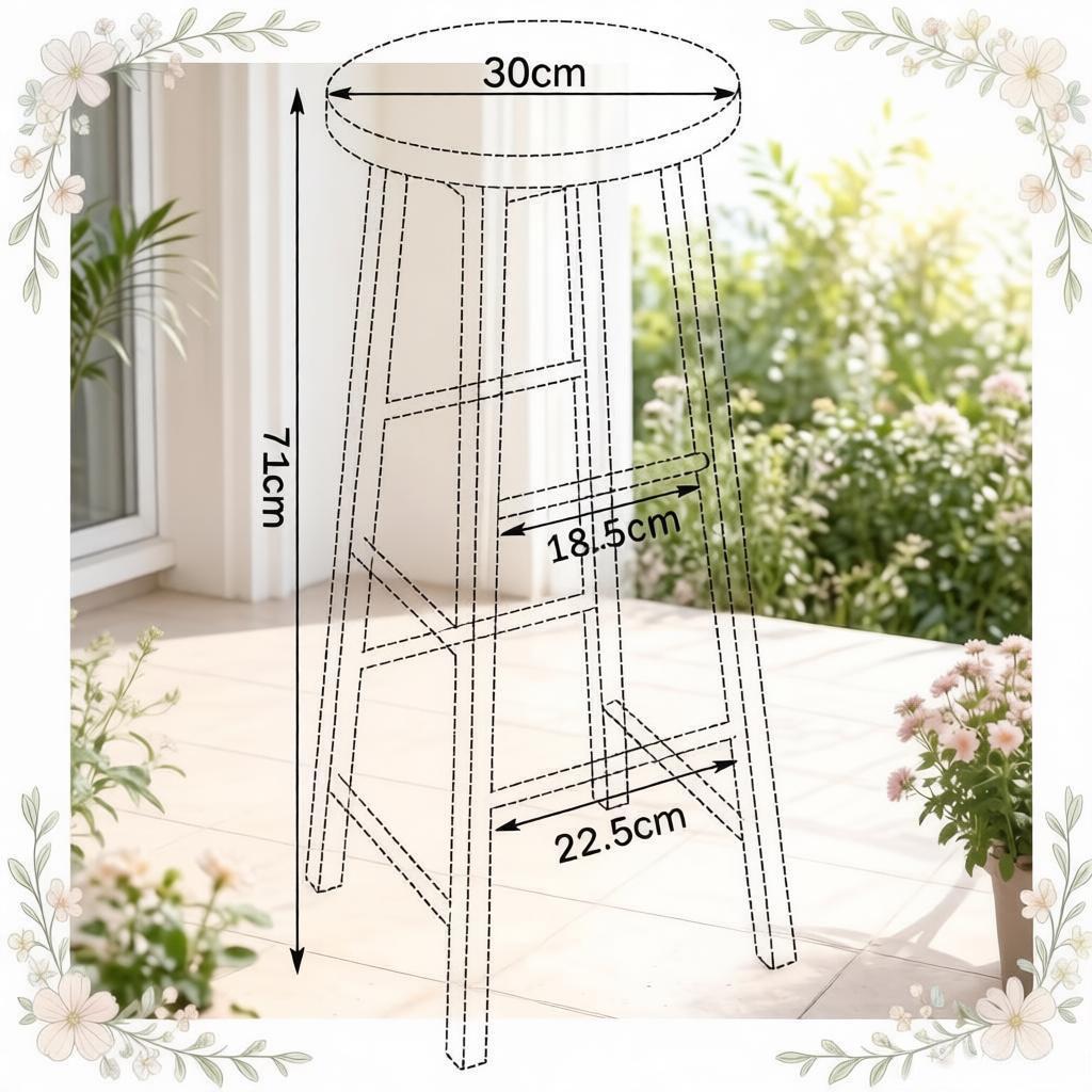 Table Stool, Breakfast Stool, Bistro Style High Chair, Set of 2 Bar Stools, Kitchen Stool, Bar Chair with Footrest (Only 2Pcs Chairs)