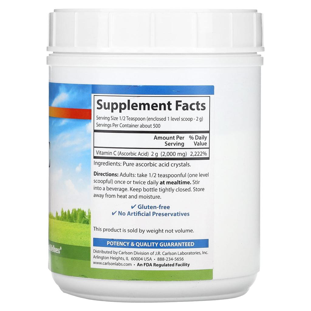 Carlson Vitamin C Crystals, 35 Oz (1000 G)