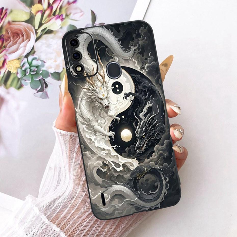 Fashion Cool Case For ITEL A48 Soft Black Silicone TPU Back Cover For Itel A48 Phone Cases