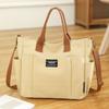 Large Capacity Canvas Tote Bag Portable Canvas Shoulder Bag Fashionable Shopping Bag  Travel