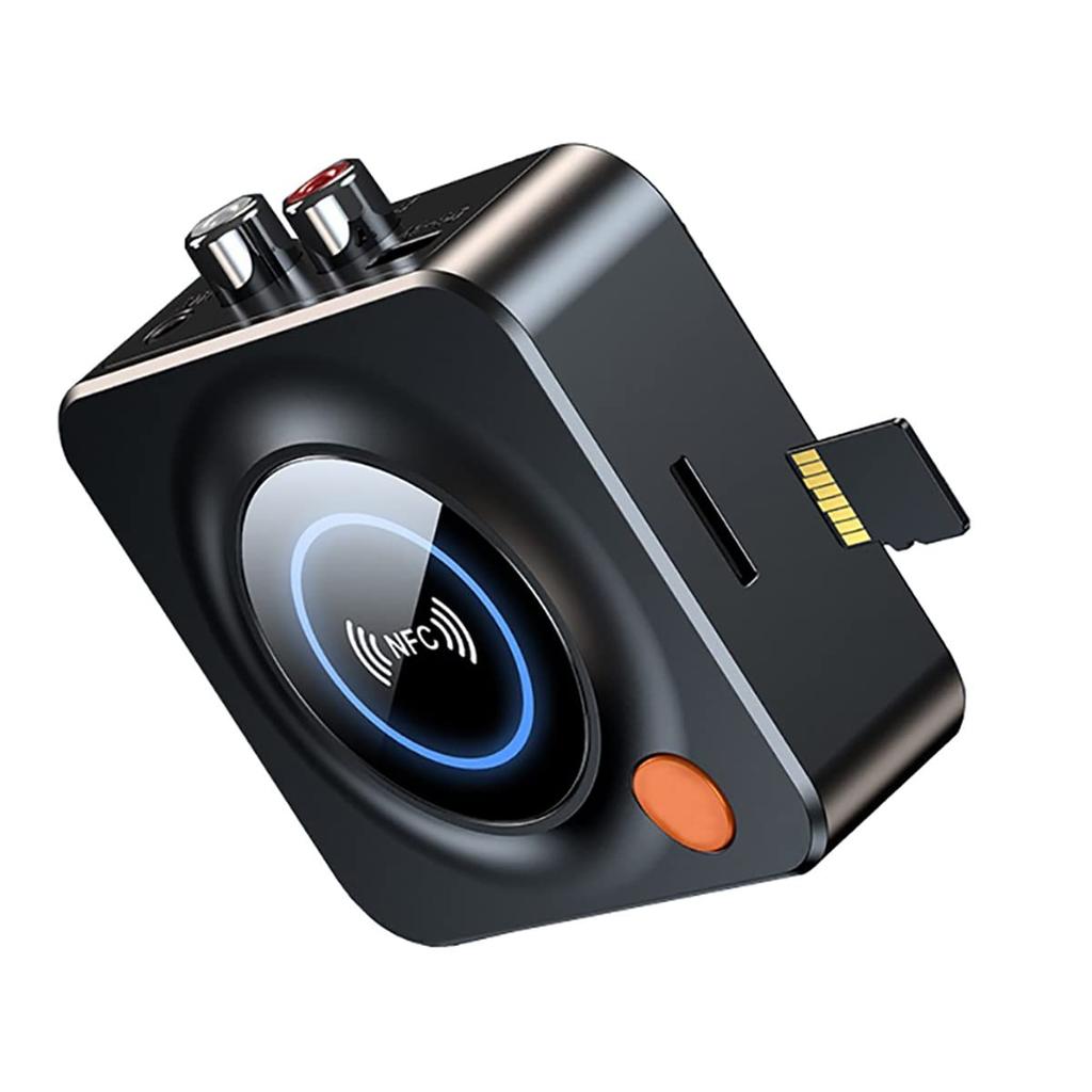 Eppfun AK3040R Bluetooth 5.3 Audio Receiver, NFC + 3.5mm AUXRCATF Card Slot, AAC Support, for Wired Speakers or Home Streaming Music Systems, Charges