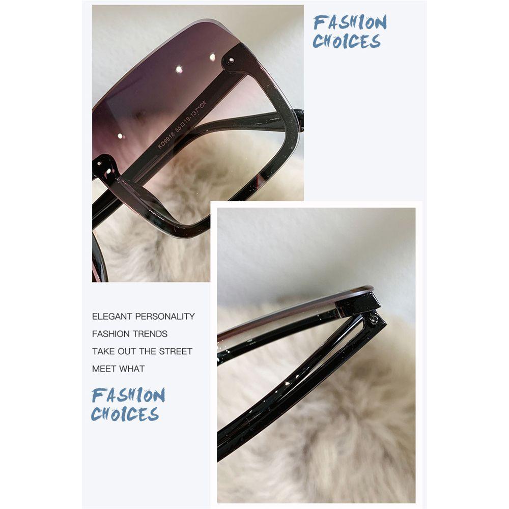 UV400 Driver Goggles Oversized Sunglasses Eyewear for Lady Women Square Sun Glasses Big Frame