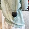 Summer New Shoulder Heart Bag Niche Chain Portable Messenger Bag Fashion Dinner Bag Women's Chain Bag