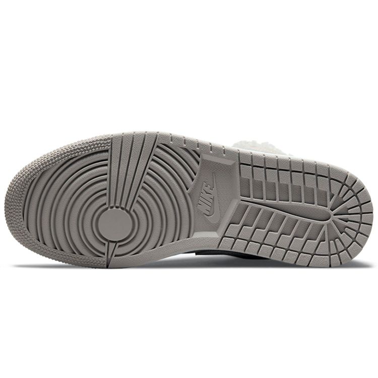 Женские кроссовки Air Jordan 1 Low SE Sherpa Fleece Grey College-Grey Particle-Grey DO0750-002
