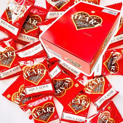 Fujiya Мини шоколадки в форме сердечек (арахис), 160 штук, идеально подходит для Дня святого Валентина, Белого дня, Хэллоуина, Рождества или в качестве подарка для раздачи.