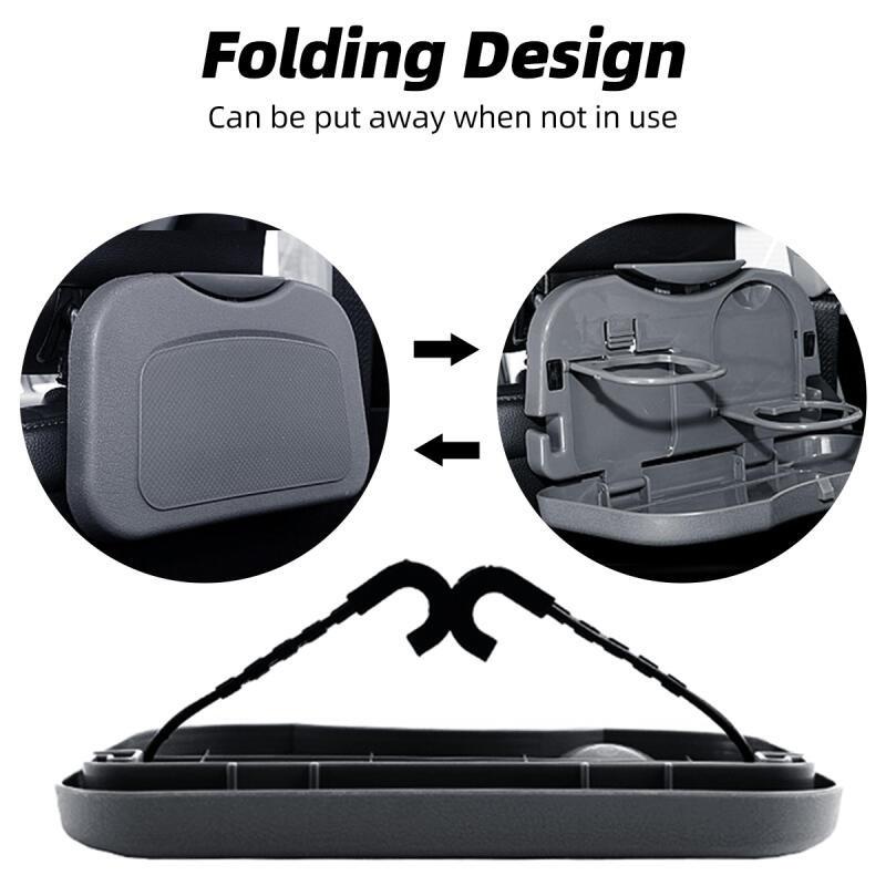 HdoorLink Складной универсальный автомобильный кронштейн для подноса с едой, держателя для напитков, подноса для заднего сиденья автомобиля, держателя для телефона, автомобильного ящика для хранения вещей